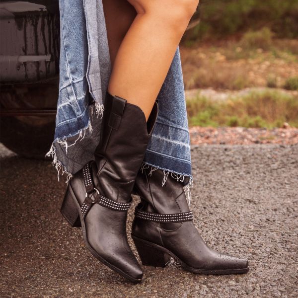 BOTA COWBOY BILBAO-2315 LEATHER BLACK