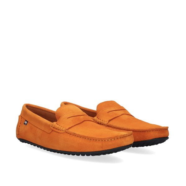 MOCASÍN CABALLERO SOLER-476 SUEDE ORANGE