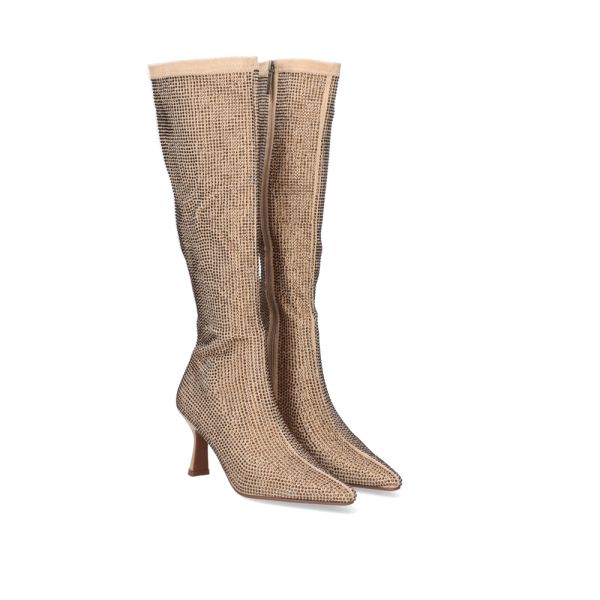 BOTA ALTA BEFREE ALBA-024 GLITTER BEIGE