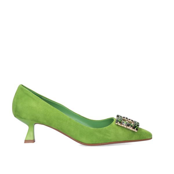 ZAPATO TACÓN BEFREE MAR-06 SUEDE GREEN