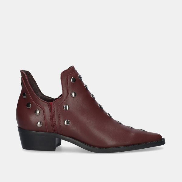 BOTIN BEFREE MILAN-01 LEATHER BURDEOS