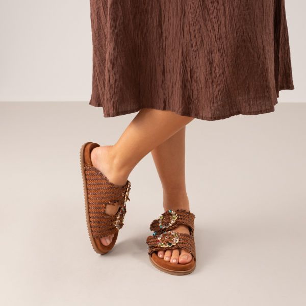 SANDALIA PLANA BEFREE ESTILO BIO MIRROR-4032 SUEDE CAMEL