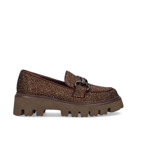 MOCASÍN BEFREE PAULA-307 GLITTER BRONZE