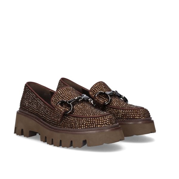MOCASÍN BEFREE PAULA-307 GLITTER BRONZE