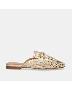 MOCASINES DESTALONADOS BEFREE ANNE-1578 LEATHER GOLD