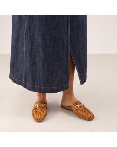 MOCASINES DESTALONADOS BEFREE ANNE-1578 LEATHER CAMEL